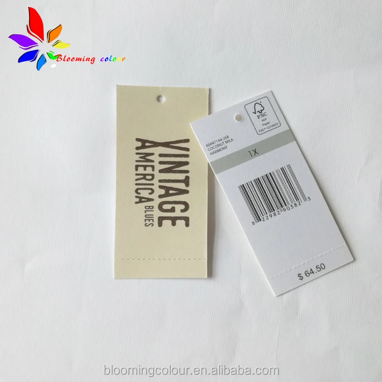 custom good sale fashion best price paper hang tags for shirt