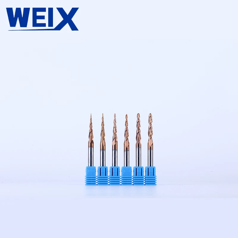 Weix factory  Tungsten Carbide Taper Ball End Mill Woodworking Router Bits end mill cutting
