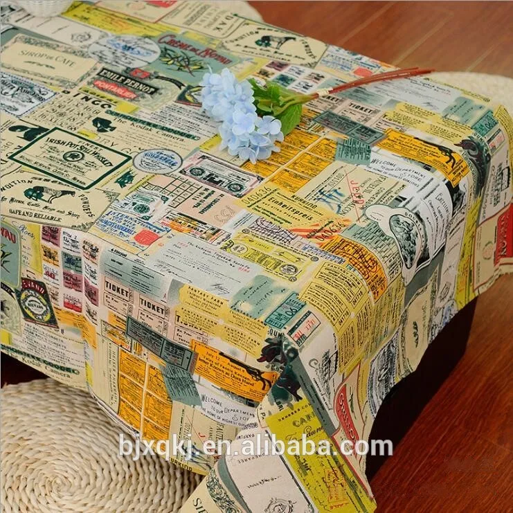 China manufactory supply bulk bed poly cotton linen upholstery fabric with cheap price
