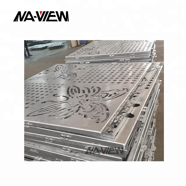 exterior wall cladding perforated aluminum sheet panel