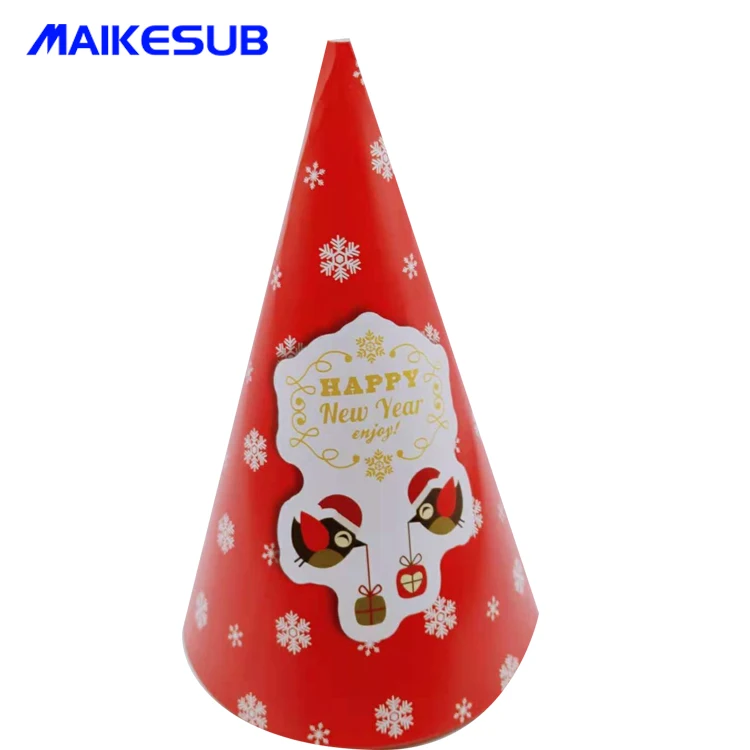 sublimation christmas hat decoration Paper Hats/Make Paper Birthday Hats/Paper Christmas Hats paper hat