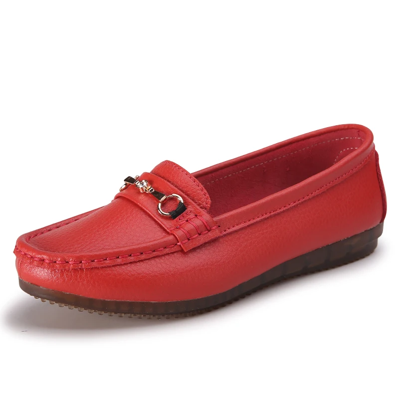 2022 женская обувь Новейшие кожаные туфли женские нескользящие лоферы на плоской подошве стильные sepatu