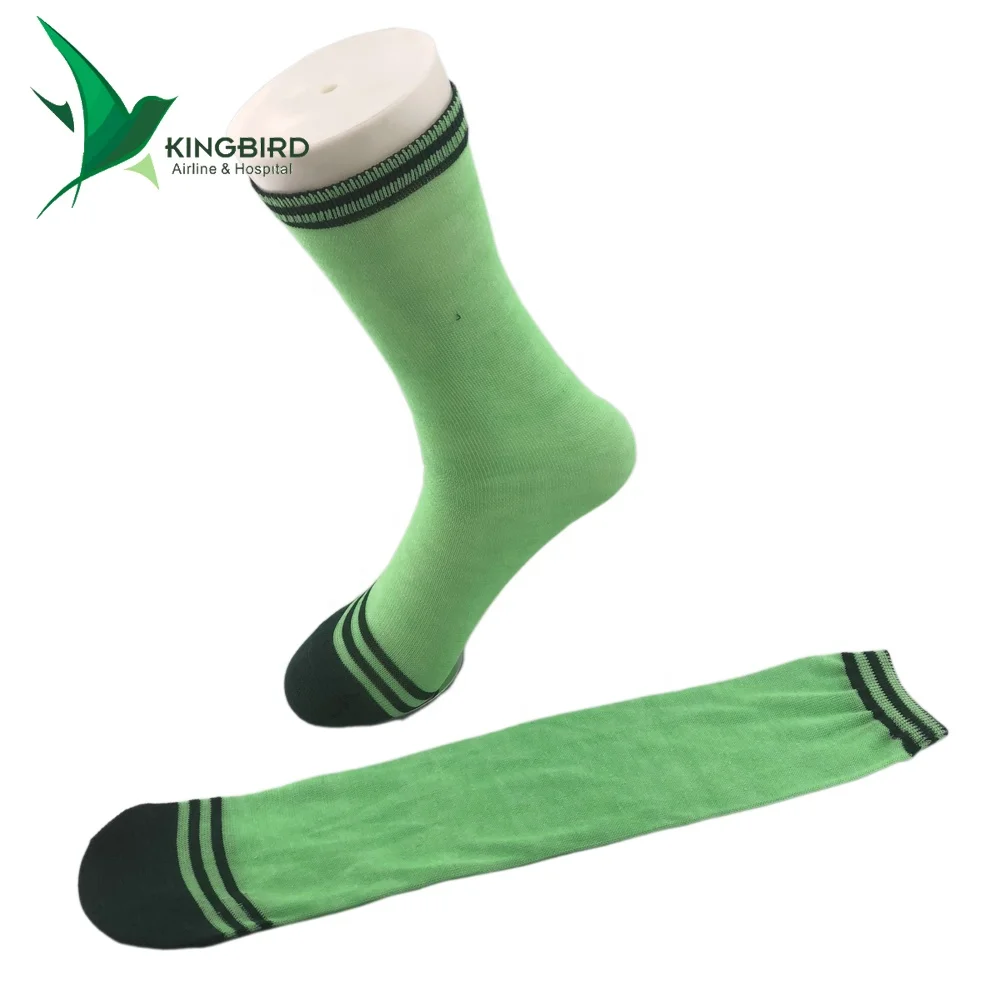 Men Airline Breathable Striped  Slipper Long Tights Socks for  Men