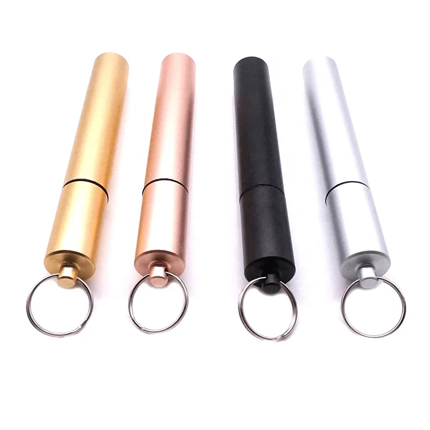 
Portable Adjustable Length Telescopic Metal Drinking Straw 