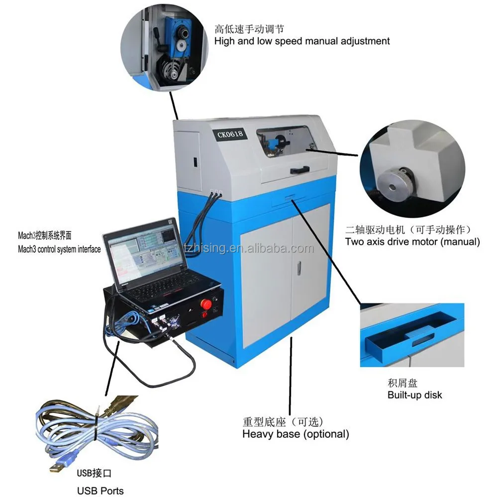
CK0618 HOT SALE CHINA CNC MINI LATHE PRICE 