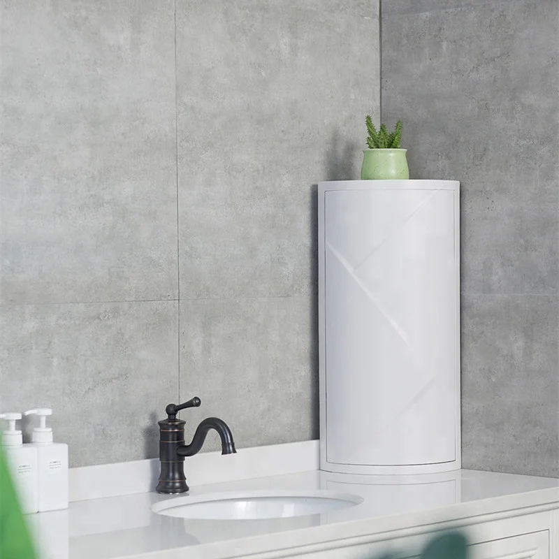Plastic Elegant 360 Degree Rotation Bathroom Corner Organizer