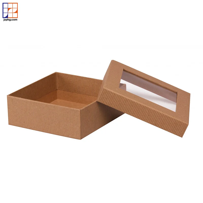 Custom logo paper box packaging display box with clear pvc window