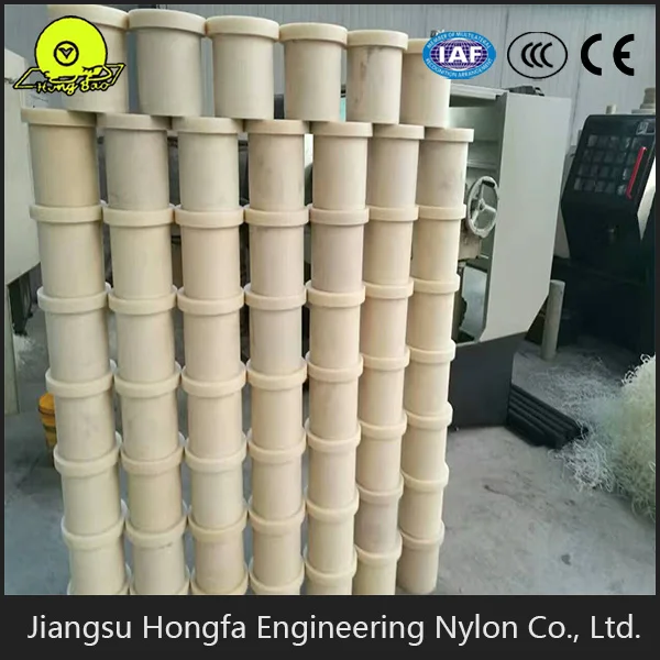 PA6 mc Nylon Flange Bush casting nylon bushing with high wear resistance