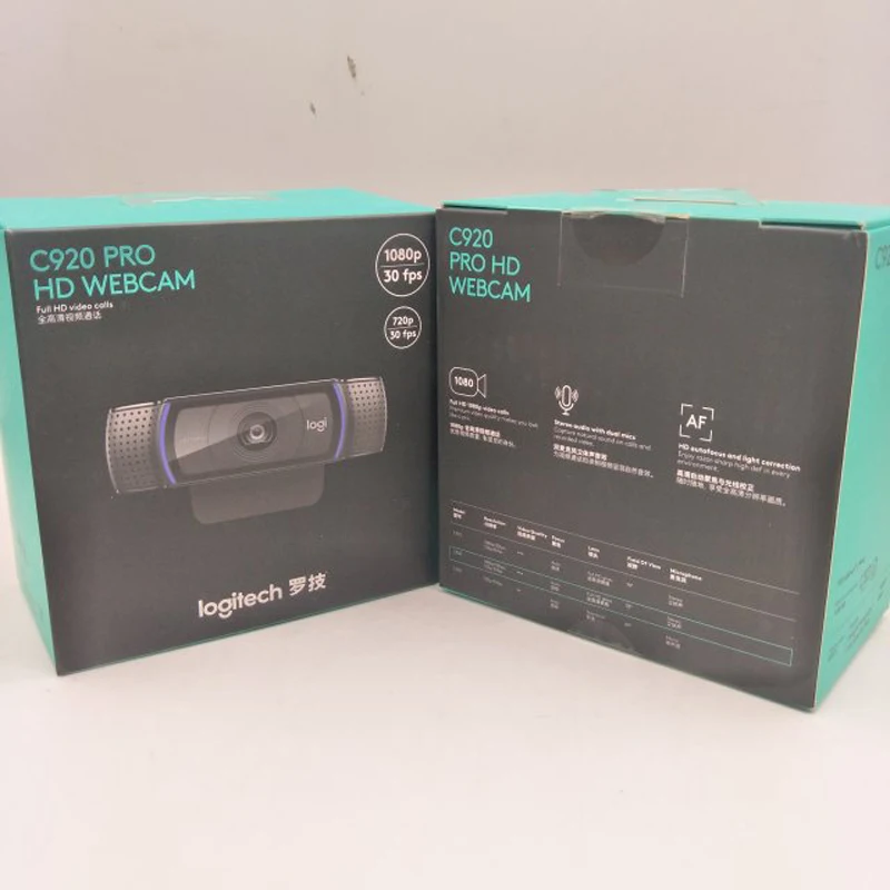 100% HD оригинальная веб-камера Logitech C920 1080p