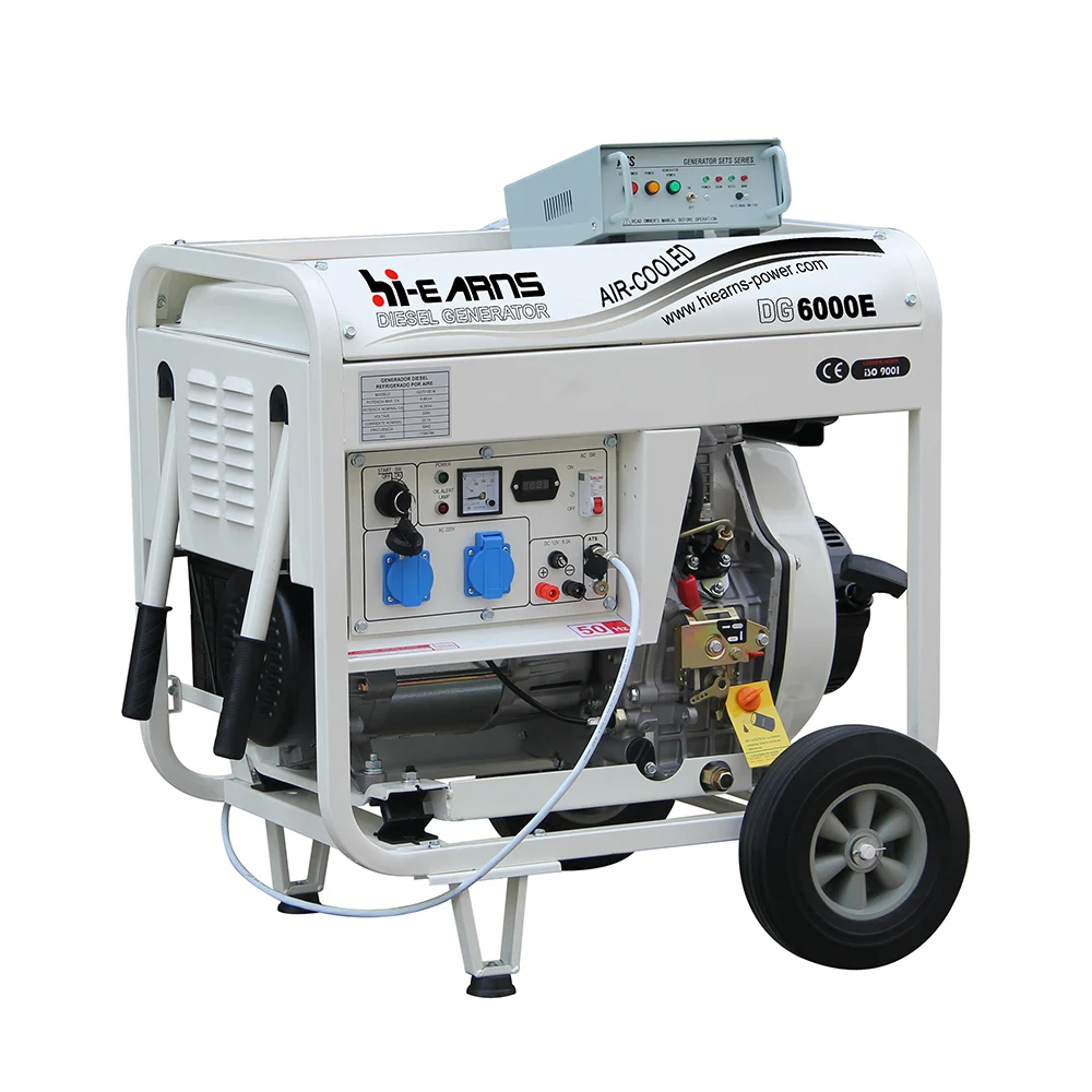 Автоматический старт 5 кВт портативный дизельный генератор с функцией ATS