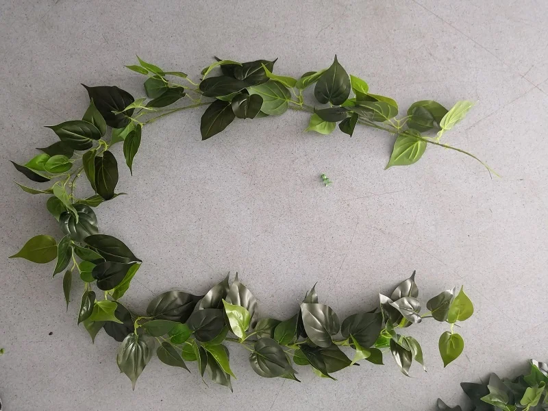 FC7312 искусственный настоящий сенсорный виноградный зеленый ротанговый трость для свадебного украшения