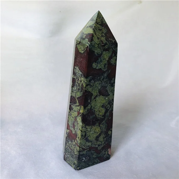 wholesale natural blood dragon stone  crystal quartz point obelisk Quartz Crystal Points