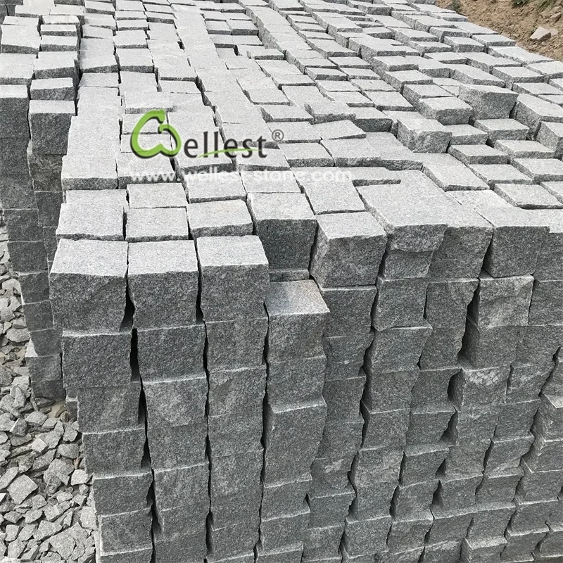 Grey stone granite cube10x10x10