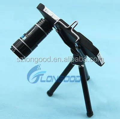 12x Optical Zoom Camera Lens mobile phone telephoto lens with Mini Tripod for mobile phone