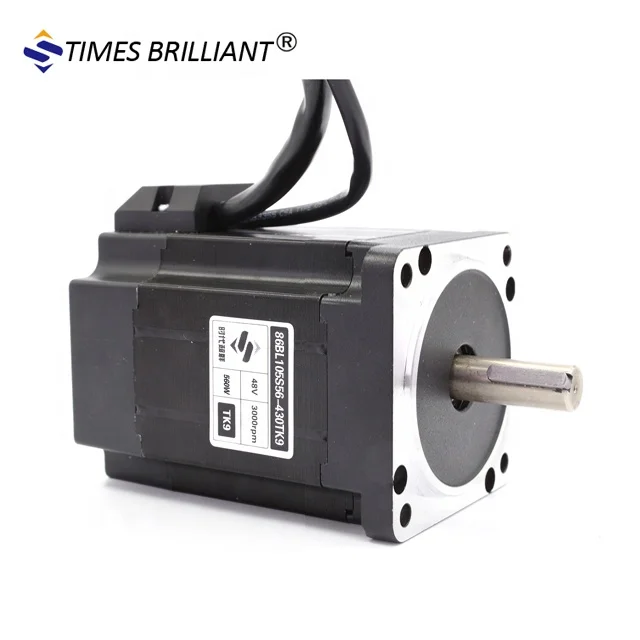 Chinese Supplier 3000rpm high speed low noise 565W 48V bldc brushless dc motor for CNC Milling and Drilling Machine