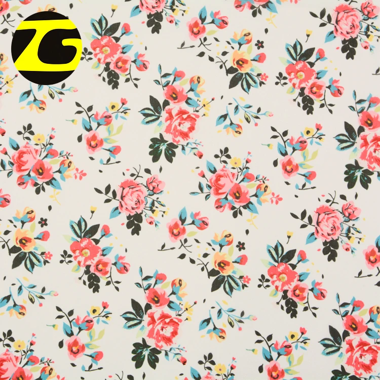 Garment dress floral design custom digital print fabric georgette chiffon fabric