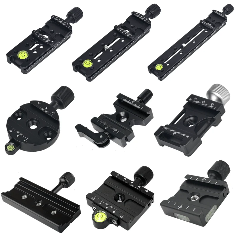 Quick Release Plate Bracket Other Accessories Camera Clamp Clip 1/4 to 3/8 Screw Photographic equipment photo Nodal Slide Tripod