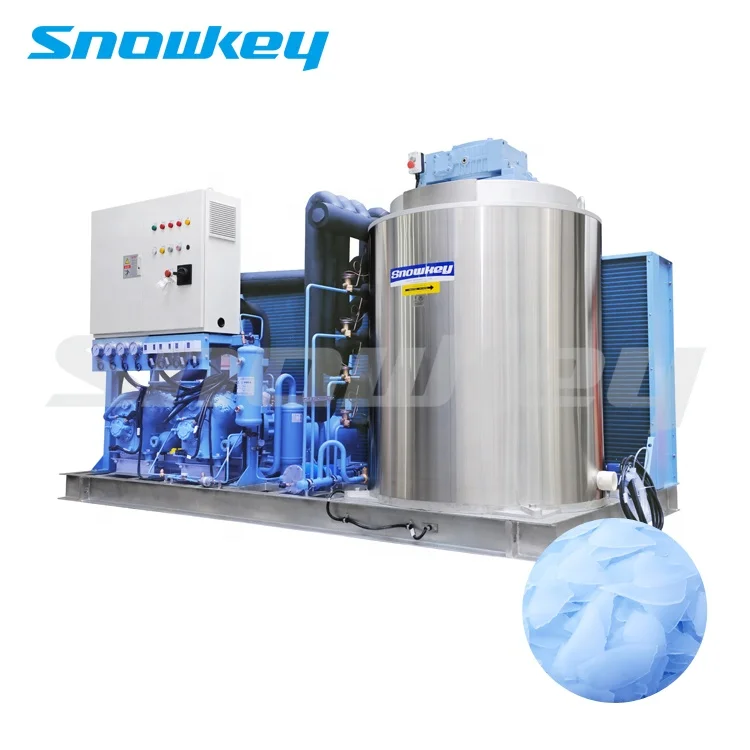 
Snowkey 40 Tons Ice Making Machine Flake Ice Machine for Ice Plant 