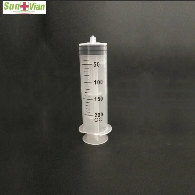 Одноразовый шприц 200 куб. См с замком Luer slip или Luer lock