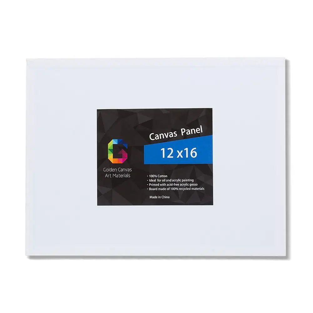 6 pcs / pk 12 * 16 Best quality art mat white cotton panel board canvas boards for painting