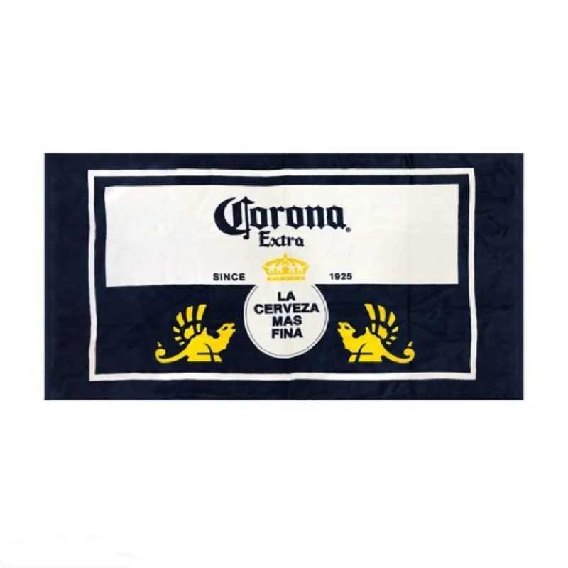 Полноцветное хлопковое велюровое пляжное полотенце с реактивным экраном