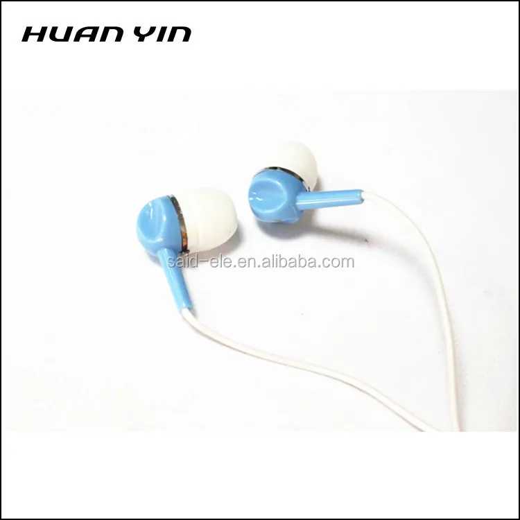 Factory disposable airline headphone tour bus cheap earbuds give away earphone