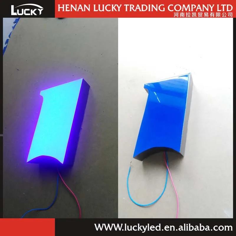 Waterproof Front Light Led Letters Outdoor Led Frontlit Epoxy Resin Sign