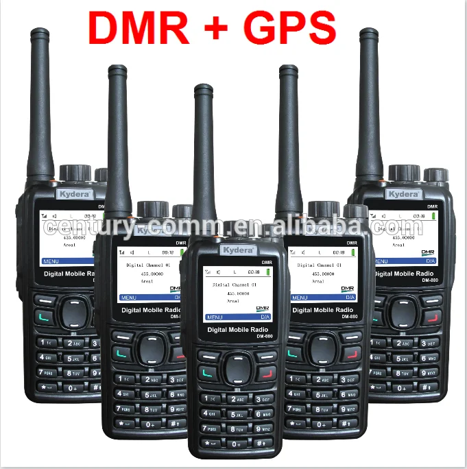 оптовой высокое качество большой жк-дисплей укв/увч пмр радио dm-880 цифровой приемопередатчик радио