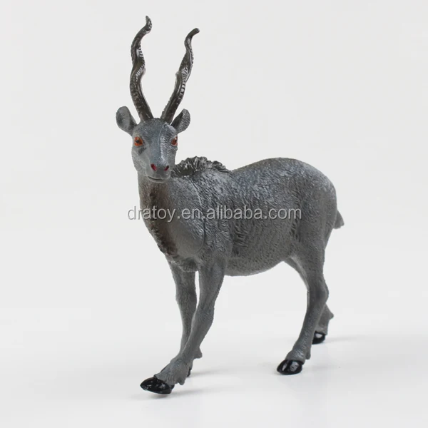 Factory Price 8 Design Models Customizable High Simulation Exquisite PVC Plastic Horned Animal Toys Sika Deer Figurines