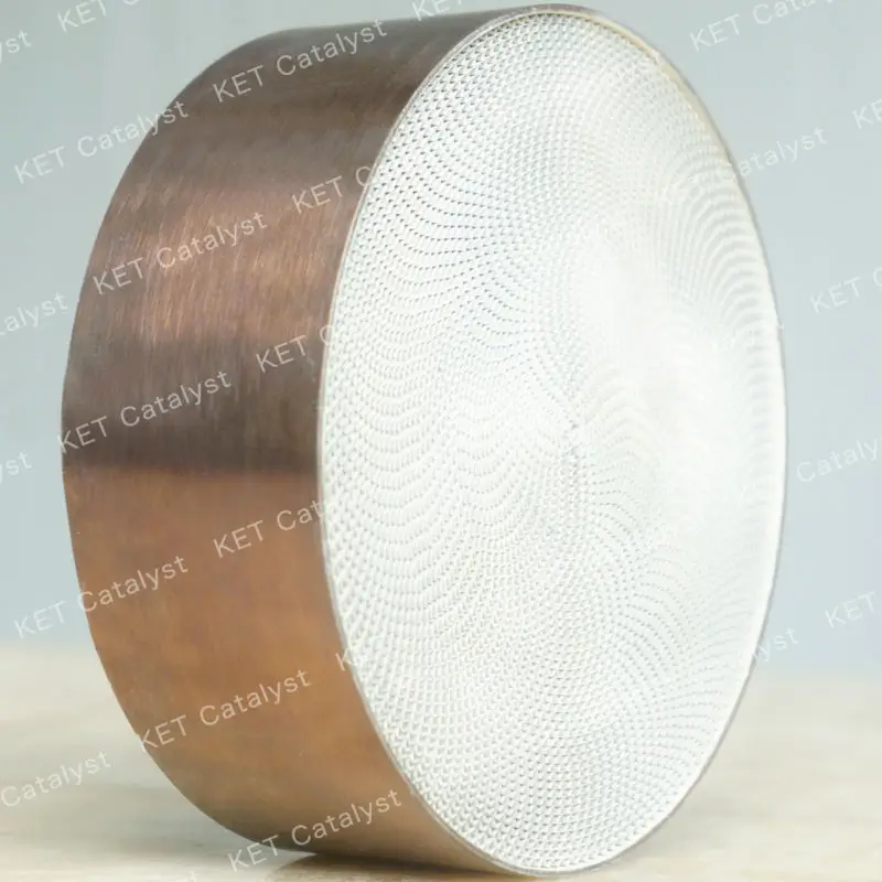 KET precious metal catalyst with metallic substrate for wood stove emission control