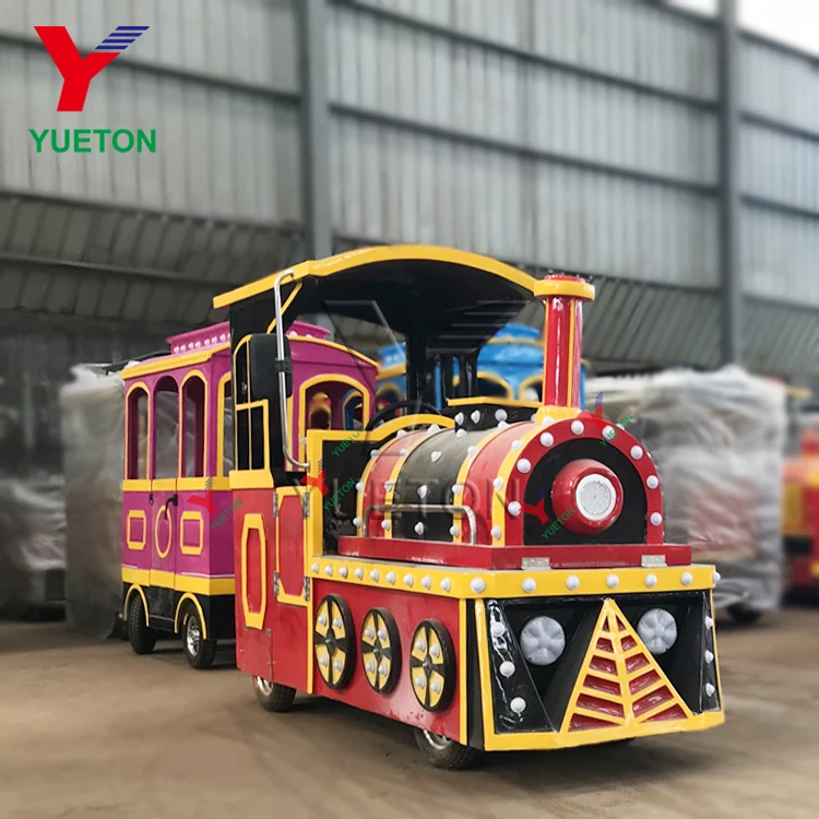 Carnival Outdoor Tourist Plans Small Electric Mini Adult Set Kids Rides Mall Wattman Amusement Park Trackless Train For Sale