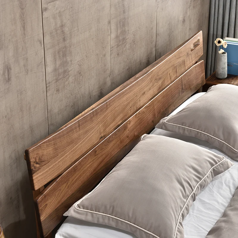 nordic contracted single solid wood double beauty king size bed furniture designs solid wood bedroom furniture set