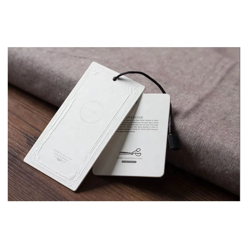 Reasonable price for Grade Garment Tags Black Cardboard Swing Tickets Blank Hang Tags