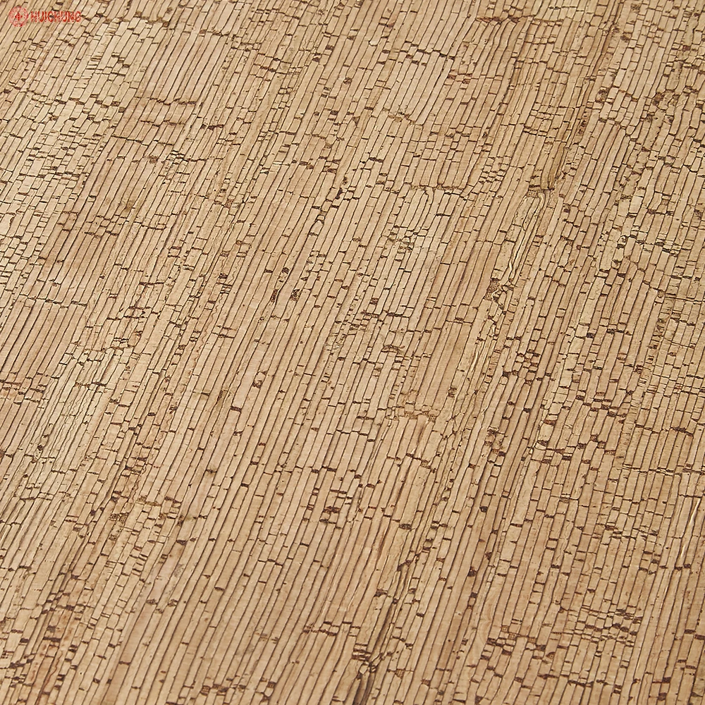 Manufacturers of cork products Bamboo grain cork fabric to make bags and shoes