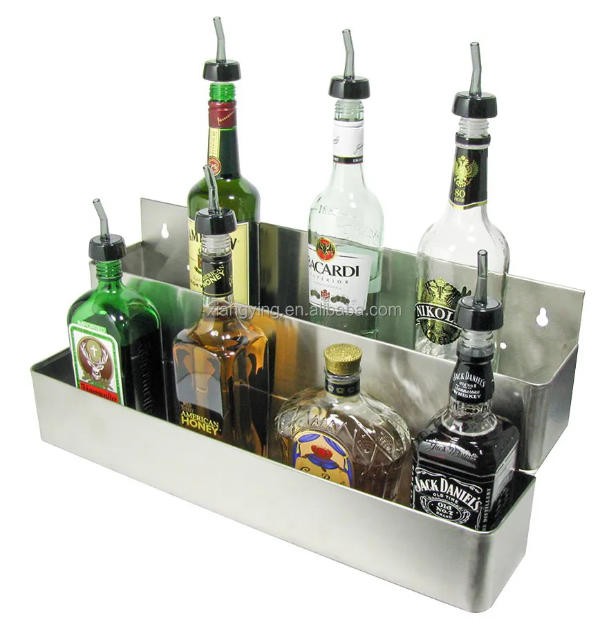 NSF Approval Stainless Steel removable Double Speed Rail for bar commercial bottle holder