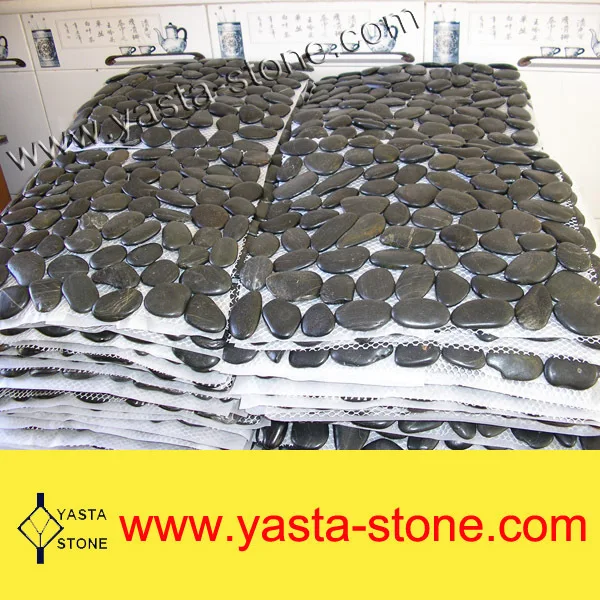 Cheap Pebble Mosaic Natural Stone Pebble Floor Tiles