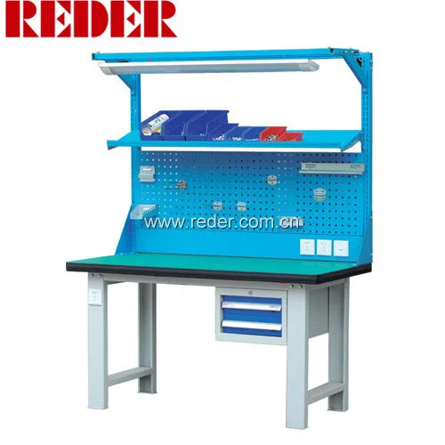 Верстак с 2018 выдвижными ящиками, Рабочий стол с панелью для инструментов