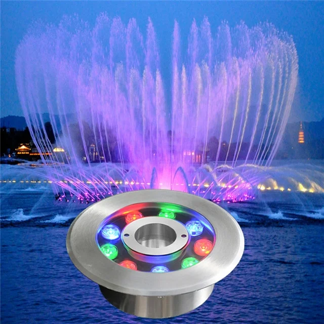 High power ip68 led ring underwater led light 18w fountain rgb led light 18w with CE Rohs certifications