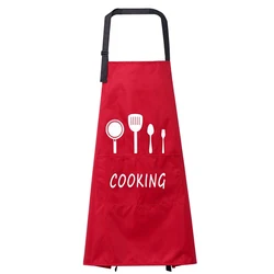 Ldeal for Kitchen Dishwashing Cleaning Painting Black 2 Pockets Chef Apron