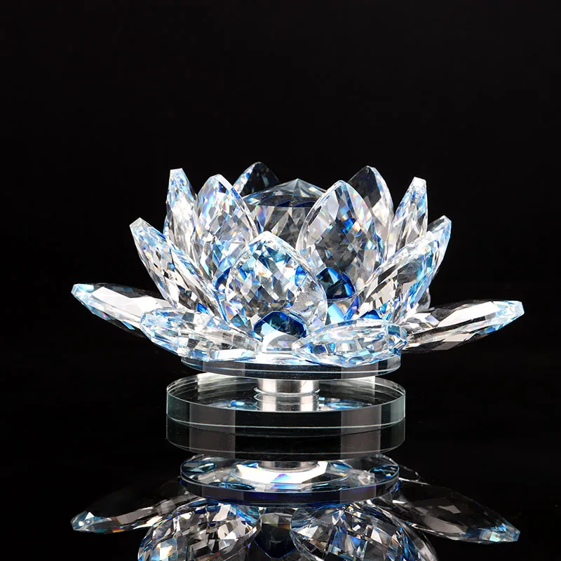 
crystal lotus flower candle holder wholesale 