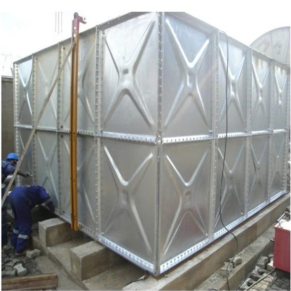 Insulated Galvanized steel sectional hot water tanks with best quality