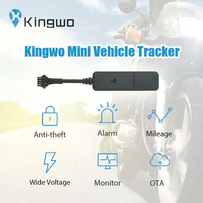 Kingwo Fleet Management GPS MT02S Better Than Wetrack2 And Gv25  Vehicle Gps Tracker For Motorcycle