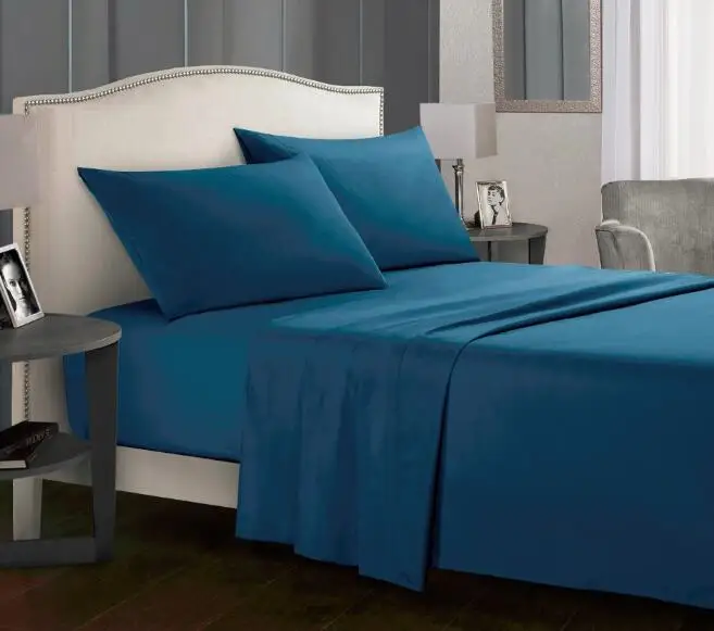 Wrinkle and Stain Resistant Super Soft Polyester Bed Fitted Sheet