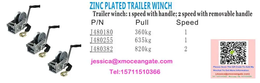 Hardened Steel Dual Gears Hand Winch 3500lbs With 33FT Cable Hand Crank Manual Boat ATV RV Trailer Marine Heavy Duty Hand Winch