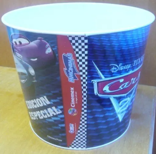Metal Popcorn Tin Box, Metal Popcorn Bucket, Tin Bucket