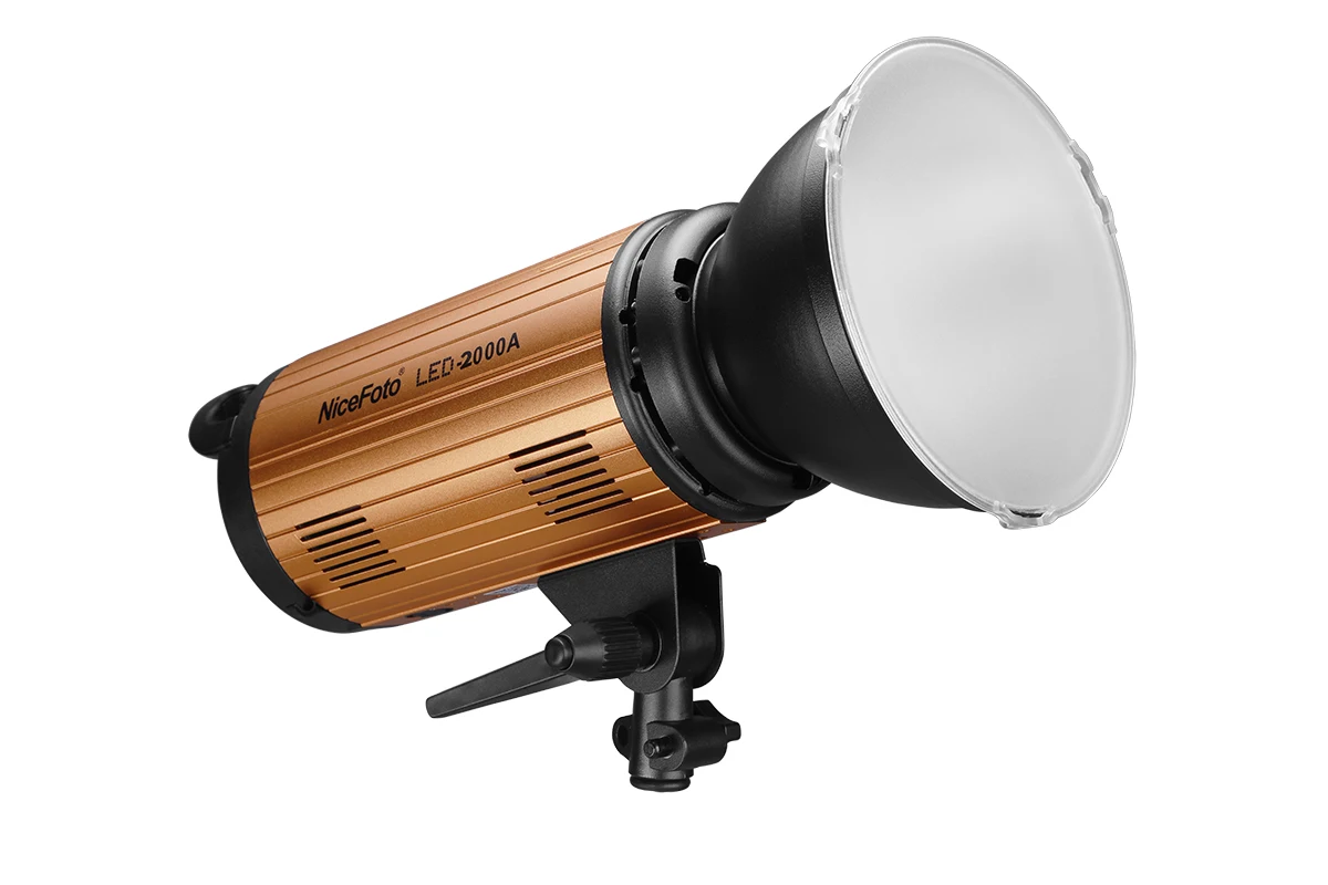 LED-2000AII NiceFoto 200W Bi-color 3200-6500K LED video light Bowens mount background for photography lights