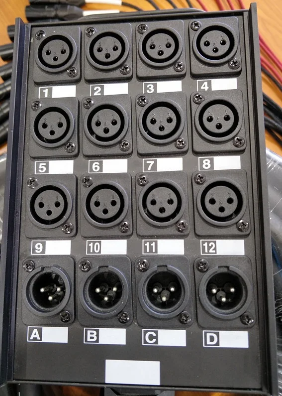 Multi Channel Stage Snake Cable with XLR return and Mic Out 16 Channels 30m for Stage LED Screen