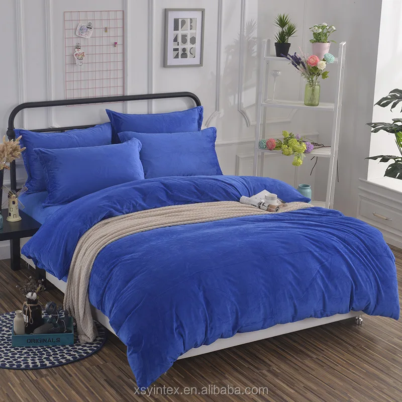 Luxury Collection Ultra Soft Flannel Coral Plush Fleece Duvet Cover Set