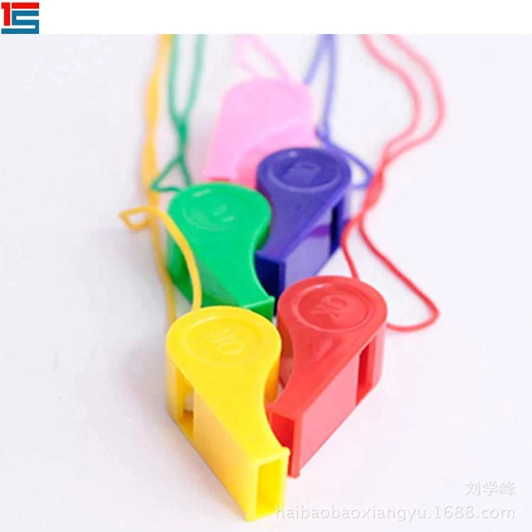 
Custom wholesale cheap small many colors OK plastic whistle for sale 