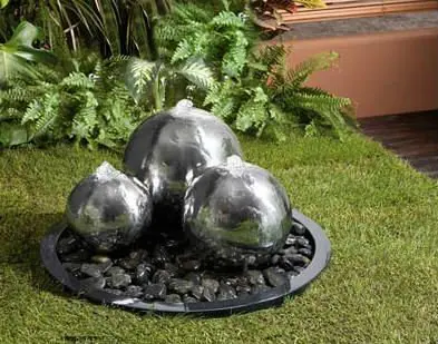 Pond water fountain ball water fountain stainless steel garden fountain decoration water flowing ball SEG1244